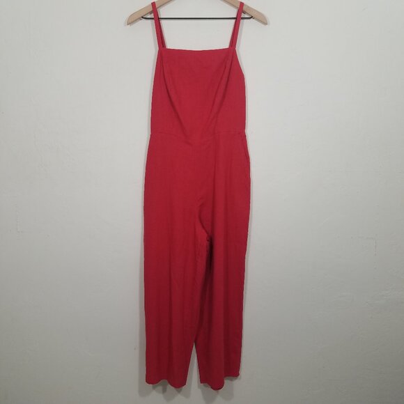 NWT Old Navy Linen Blend Jumpsuit With Pockets Size S - Picture 1 of 5